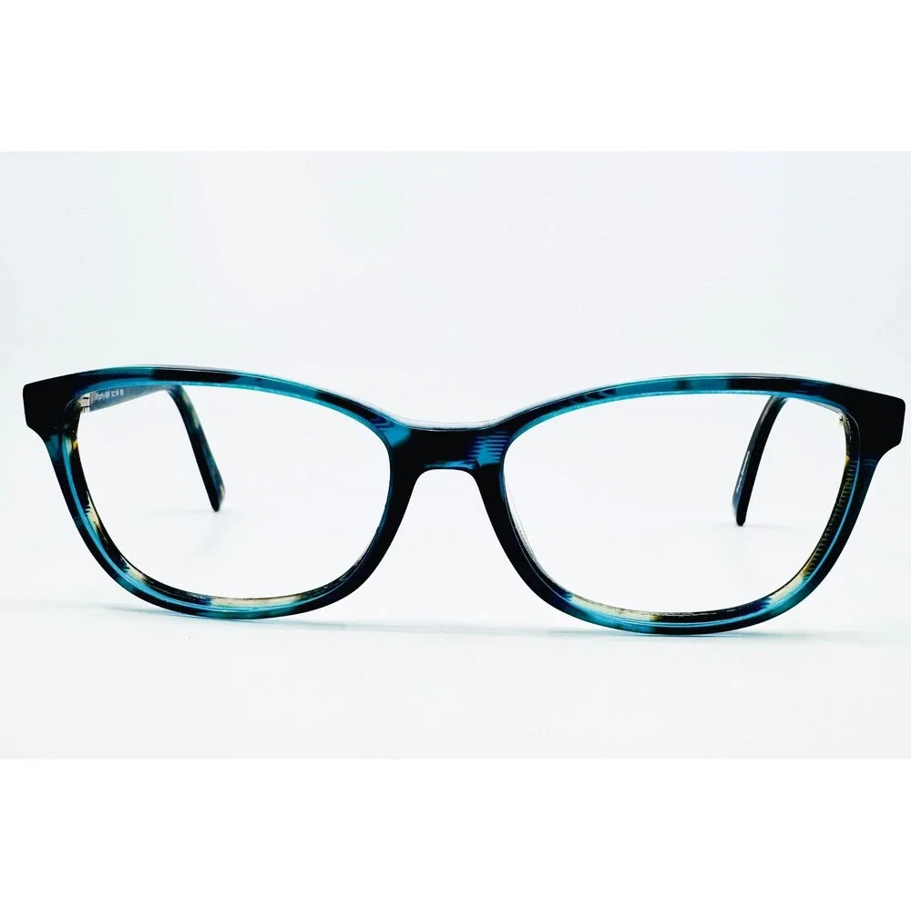 Danish Design Eyeglasses Womens Blue Teal Marble Frames 52-16-135 41074